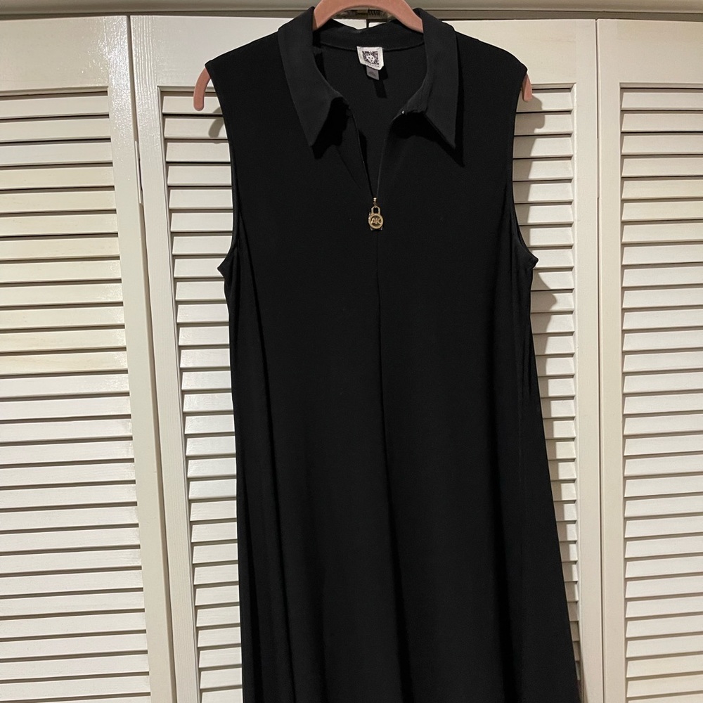 NWOT Anne Klein Black Sleeveless dress